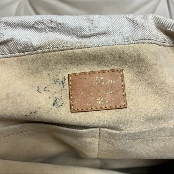 VTG LOUIS VUITTON Denim Orange Ombre Sunrise Large Messenger Bag - Picture 9 of 16